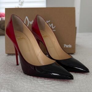 Christian Louboutin Décolleté black/red patent degrade